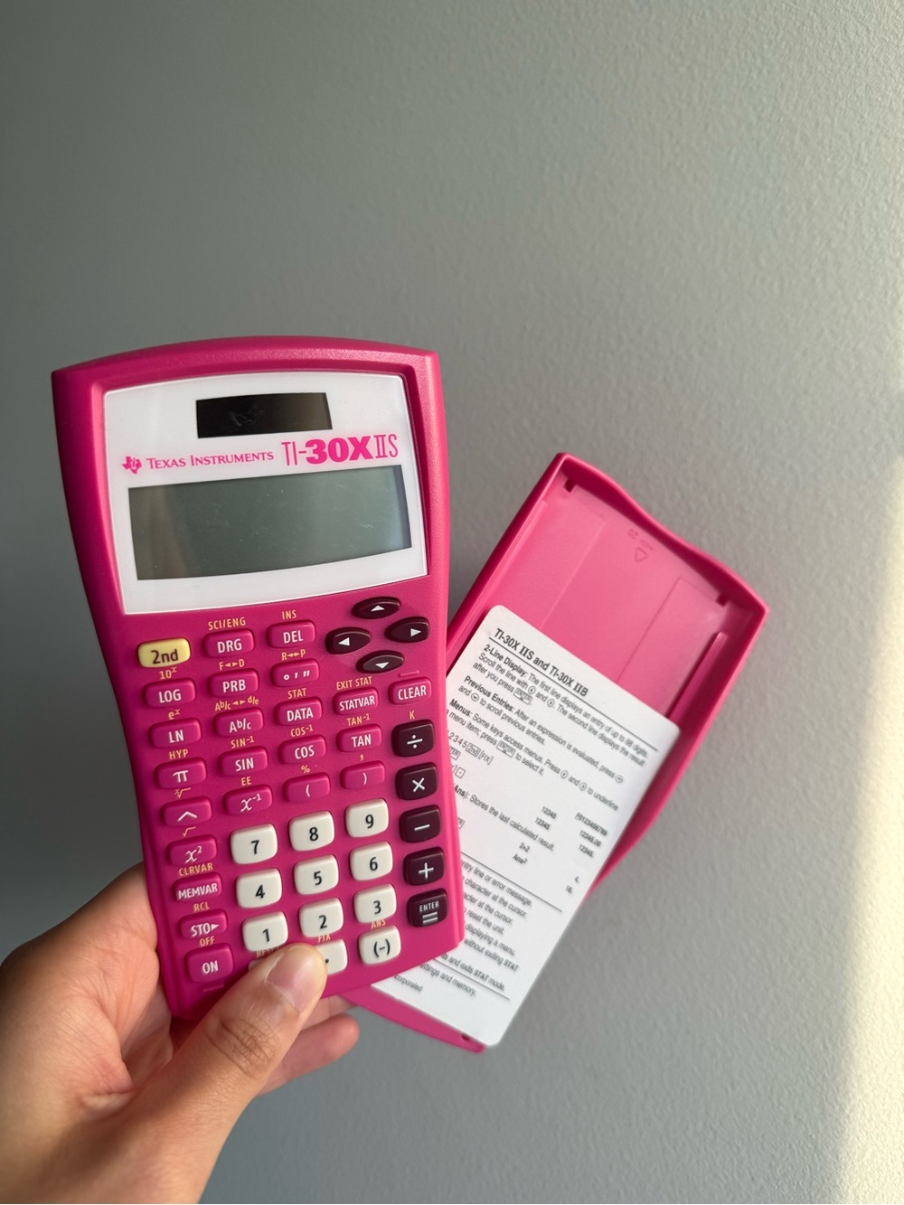 Texas Instruments TI-30X IIS Scientific Calculator - Bright Pink